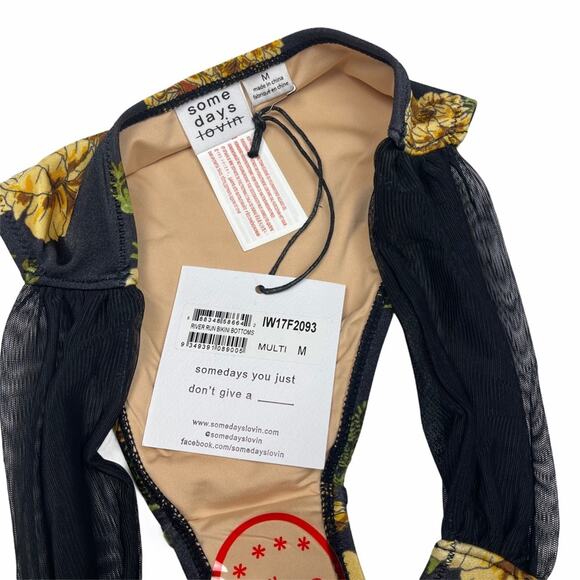 Somedays Lovin River Run Bikini Bottom Floral M - Picture 6 of 7